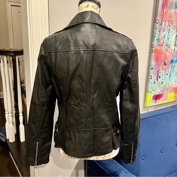 Lucky Brand Faux Leather Vegan Moto Jacket - Picture 3 of 16